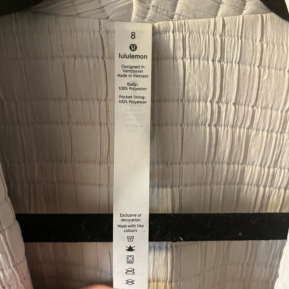 Beautiful Lululemon Serene Travels Wrap blazer jacket in Light Ivory